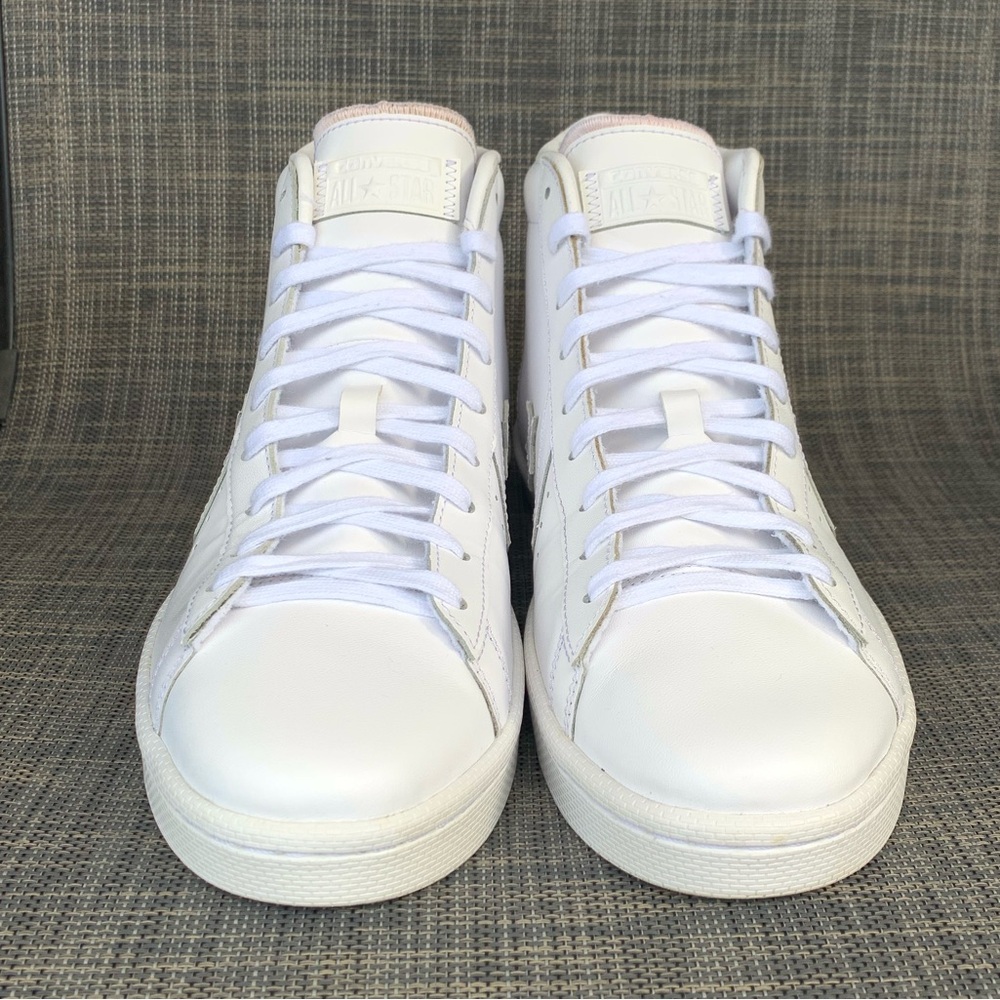 Converse White High-Top Leather Sneakers - Picture 4 of 14